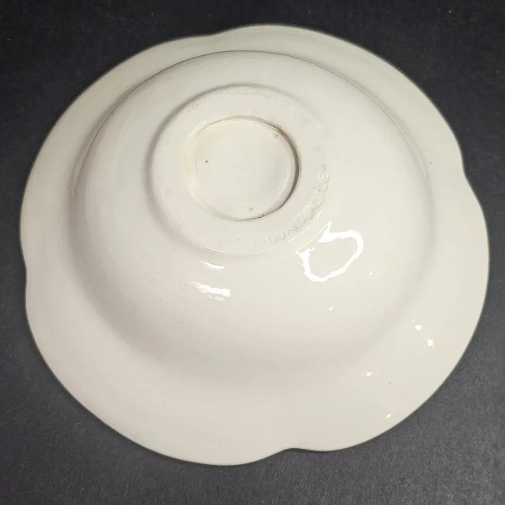 Vtg 1980s Salad Bowl French Italian Russian 7.25
